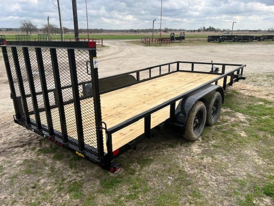 Big Tex 70PI 7K TAND SQ TU UTL 83″x18 BLK image 2