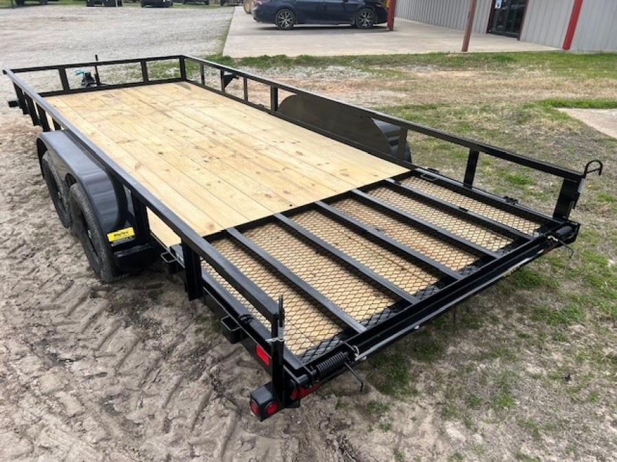 Big Tex 70PI 7K TAND SQ TU UTL 83″x18 BLK image 3