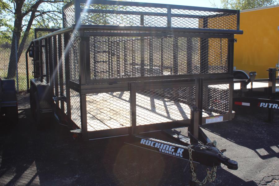 82″x16′ 12K GVWR tandem axle landscape trailer by Rocking R Image 1