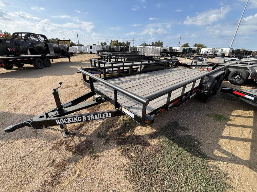 83×18 tandem axle utility trailer by Rocking R Image 0