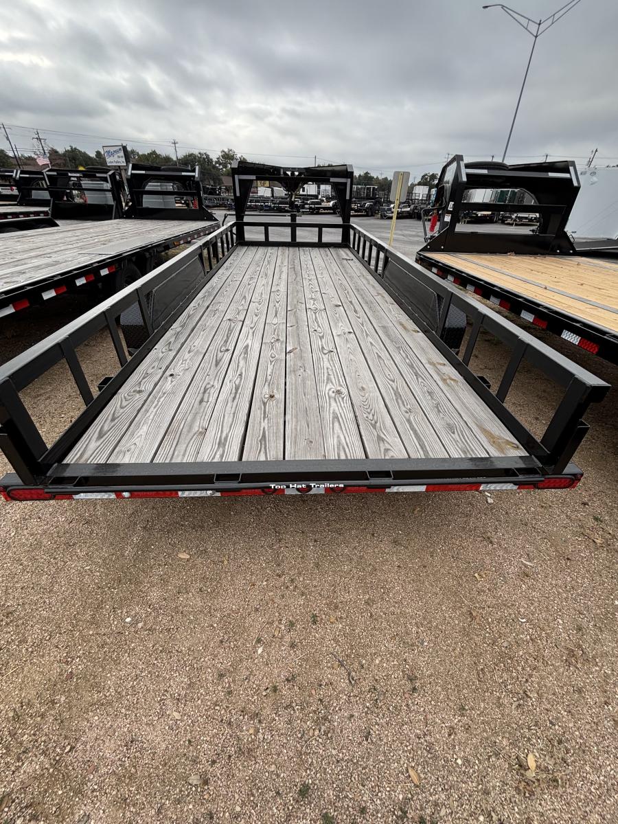 83×20 gooseneck low boy tandem axle utility trailer by Top Hat Image 1