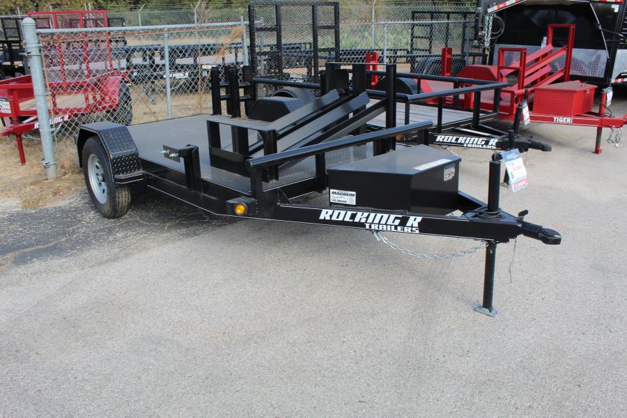 5X10 3.5K GVWR single axle welding trailer by Rocking R Image 1