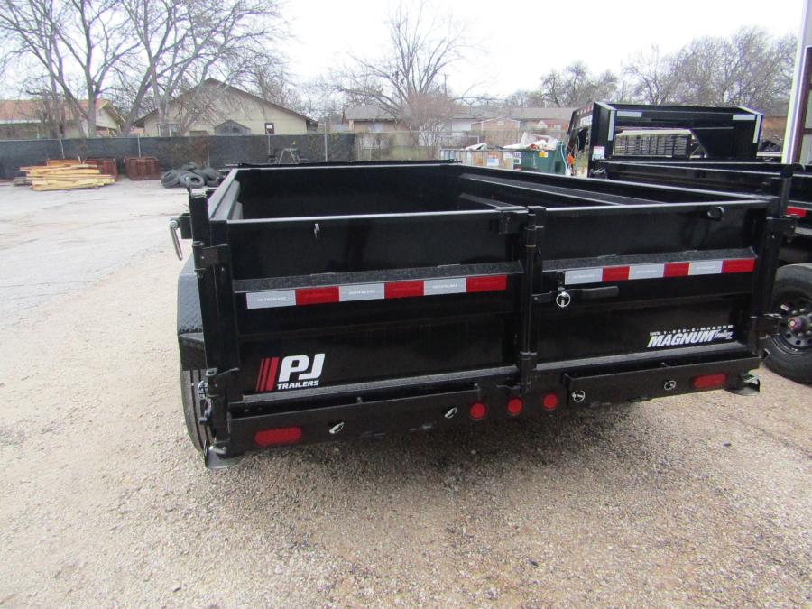 PJ TRAILERS DX12 PJ 7X12 DUMP, EB2, SM, TK, SIR 2WG 14PLY 8K/OIL 7G/FL 2 WALL Image 1
