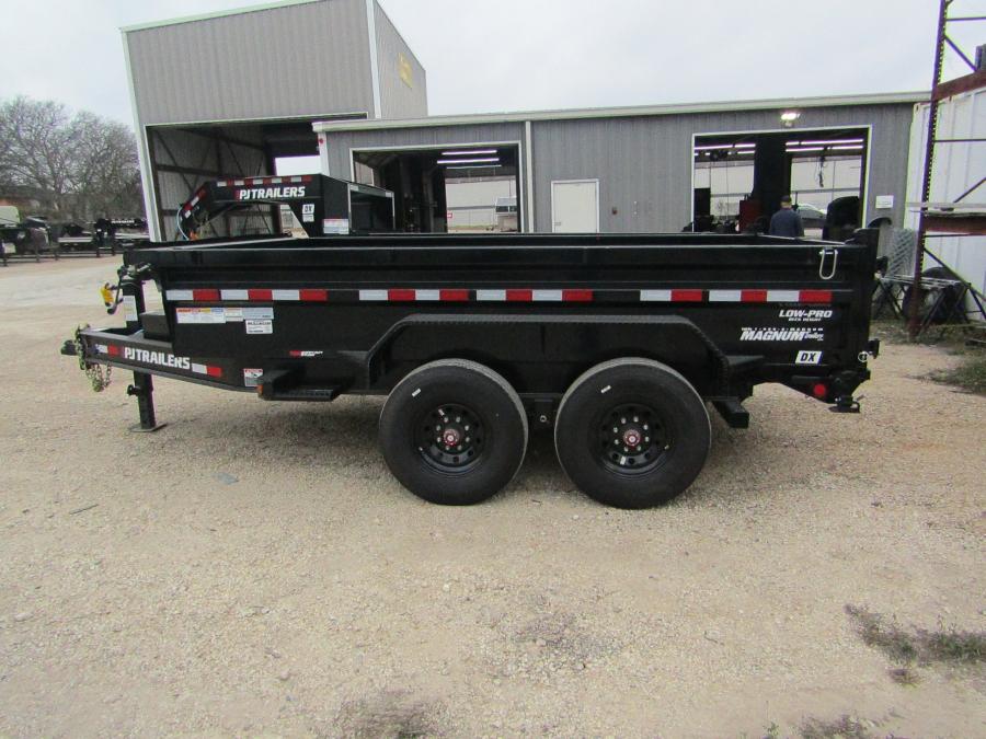 PJ TRAILERS DX12 PJ 7X12 DUMP, EB2, SM, TK, SIR 2WG 14PLY 8K/OIL 7G/FL 2 WALL Image 2