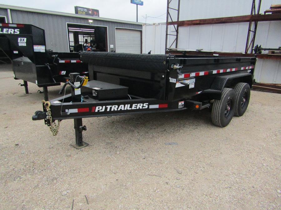 PJ TRAILERS DX12 PJ 7X12 DUMP, EB2, SM, TK, SIR 2WG 14PLY 8K/OIL 7G/FL 2 WALL Image 3