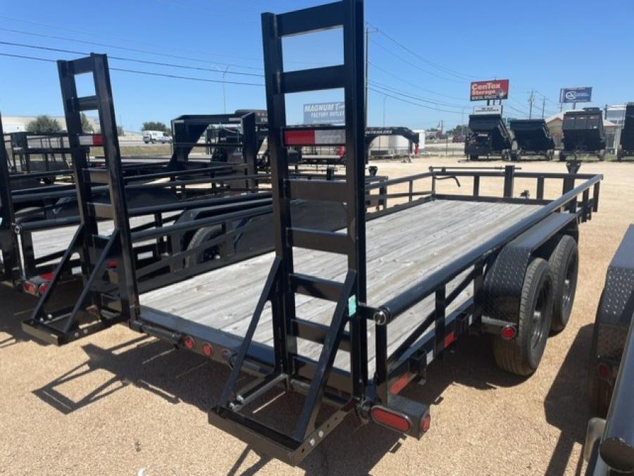 PJ TRAILERS P818 PJ 18X83, EB2, SM, 5FUR, S/B, 6DR, BLACK Image 3