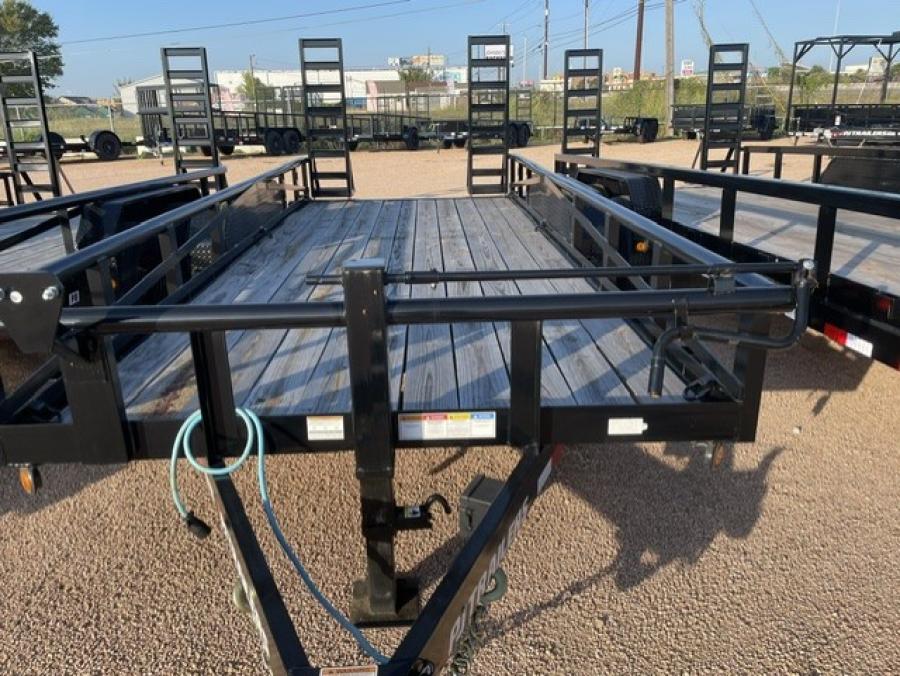 PJ TRAILERS P818 PJ 18X83, EB2, SM, 5FUR, S/B, 6DR, BLACK Image 0