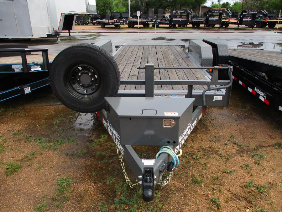 PJ TRAILERS TF18 PJ 18X82 TILT EB2 SMST 14PLY TORSION 6DR GREY Image 0