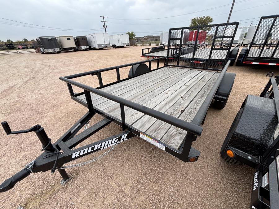 77″x12′ single axle utility trailer by Rocking R Image 0