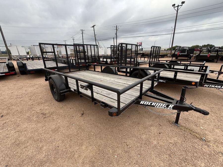 77″x12′ single axle utility trailer by Rocking R Image 1