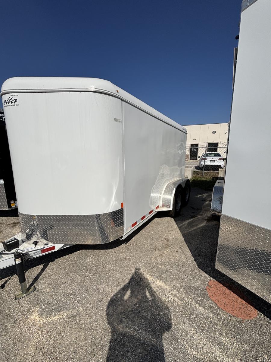 7×14 steel enclosed cargo trailer by Delta Image 0