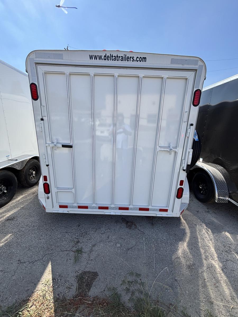 7×14 steel enclosed cargo trailer by Delta Image 2