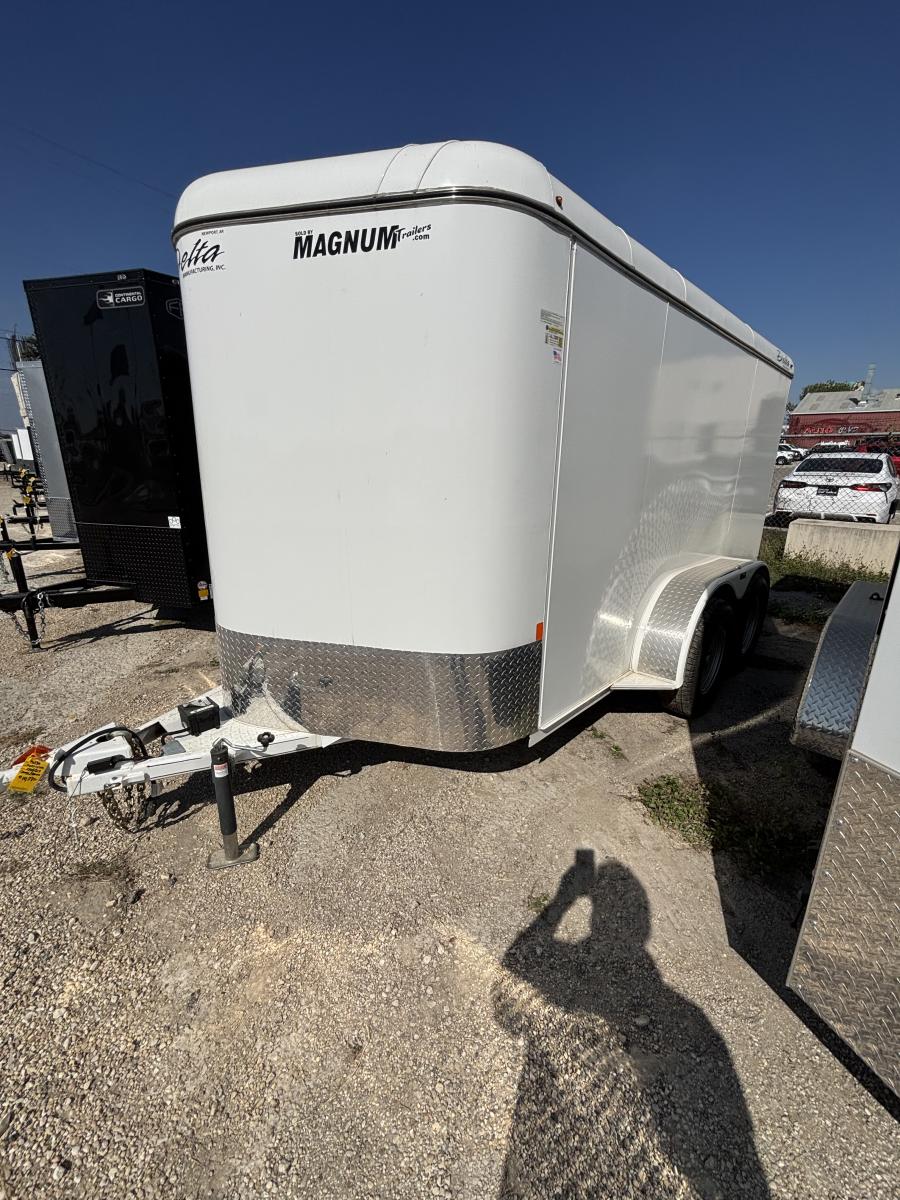7×14 steel enclosed cargo trailer by Delta Image 0