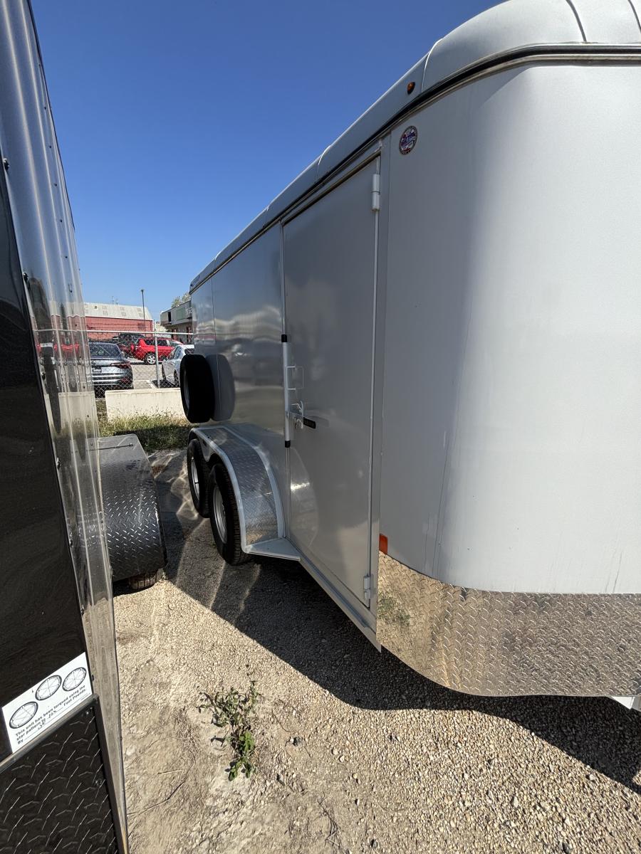 7×14 steel enclosed cargo trailer by Delta Image 1