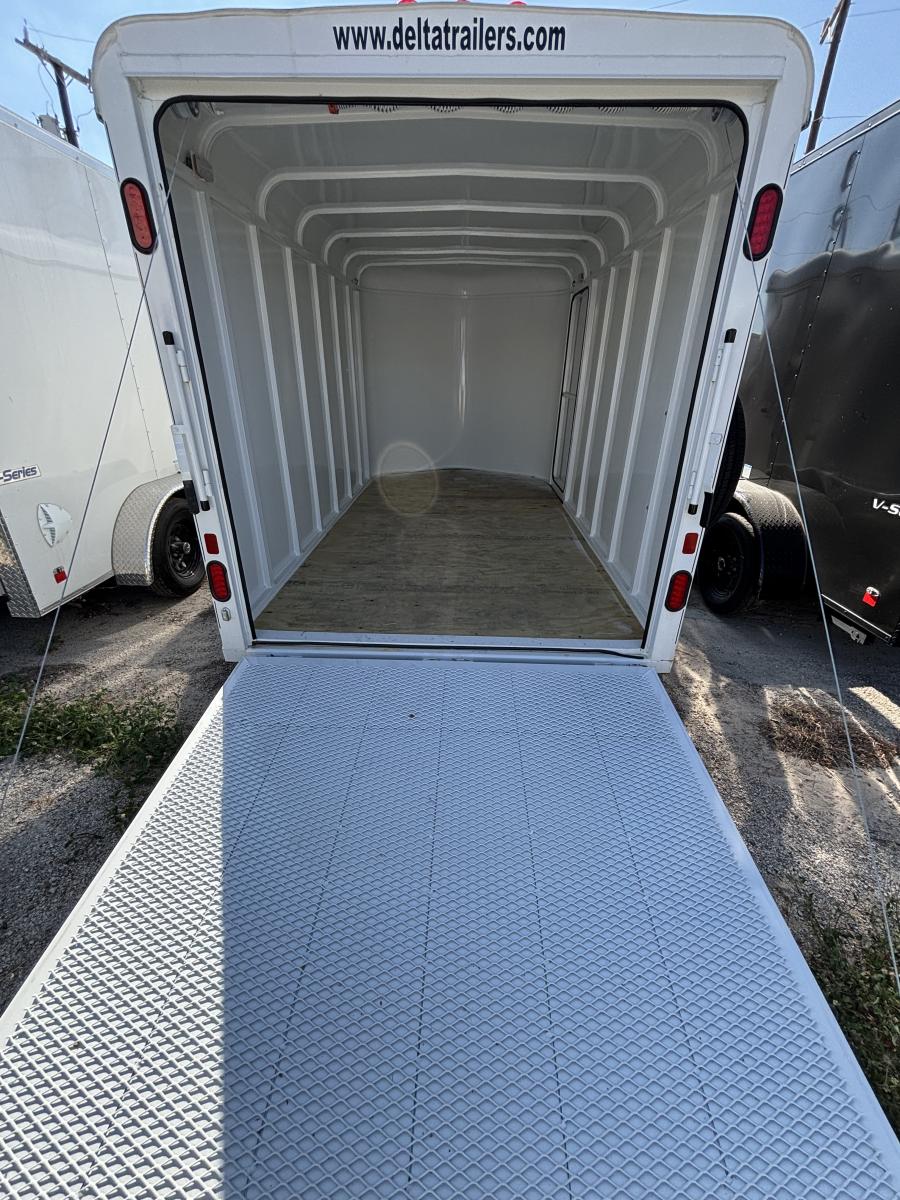 7×14 steel enclosed cargo trailer by Delta Image 3