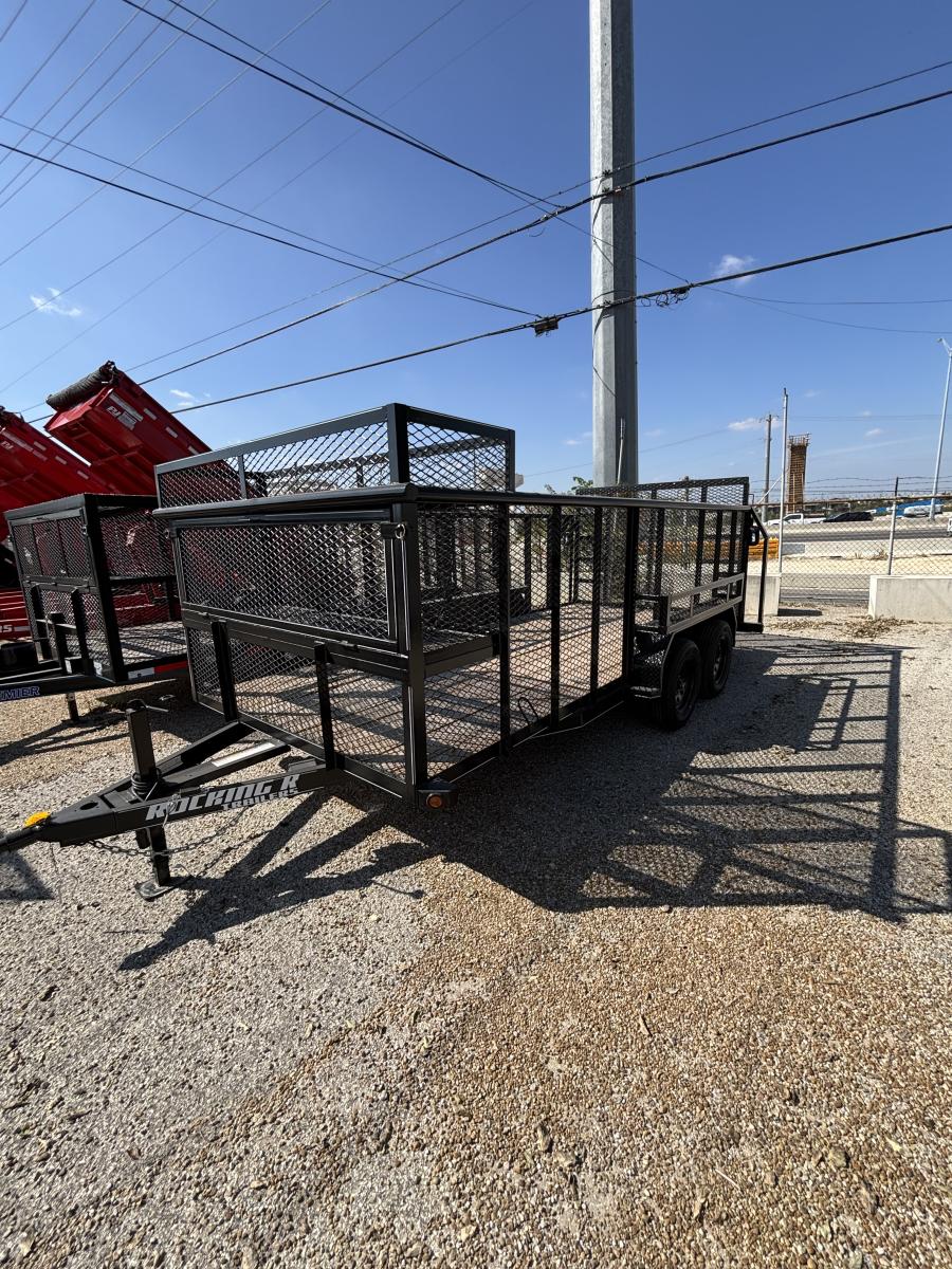 83×16 7K GVWR landscape utility trailer by Rocking R Image 1