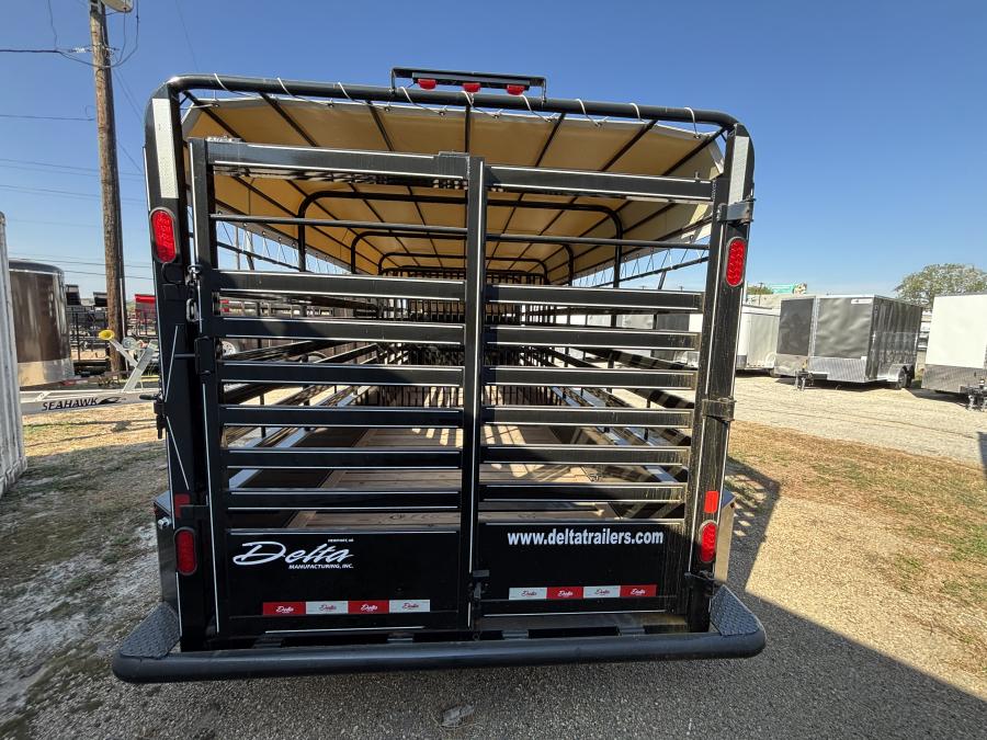 6’8″x20’x6’6″ gooseneck livestock trailer by Delta Image 2