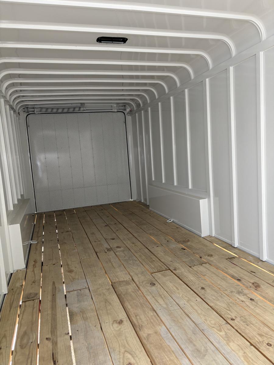 7x22 gooseneck steel enclosed cargo trailer by Delta Image 4