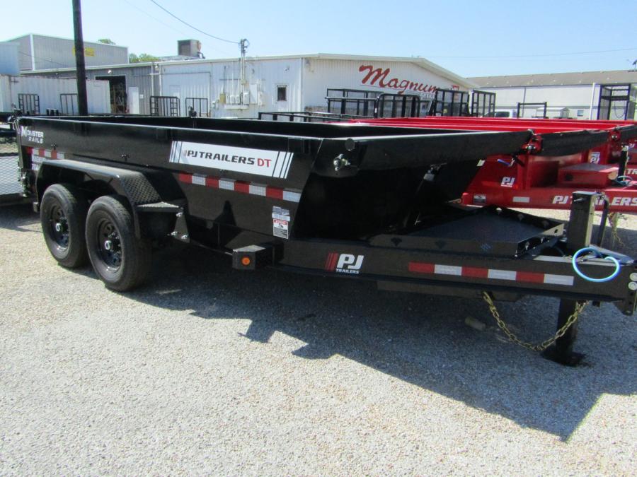 PJ TRAILERS DT1- PJ 7X14 ELEDUMP,EB2,SM,TK,SIR, 2SIDE,2WG,BK Image 5