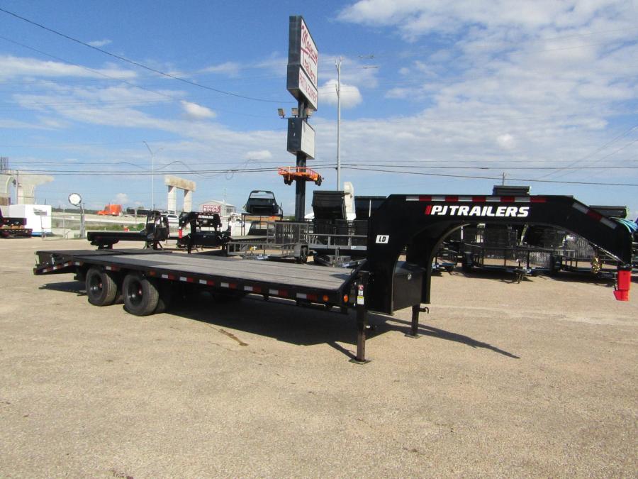 PJ TRAILERS LD25 PJ 20+5GN, EB2, SM/ST, 5DT/MR, 10K 14PLY, BLACK Image 1