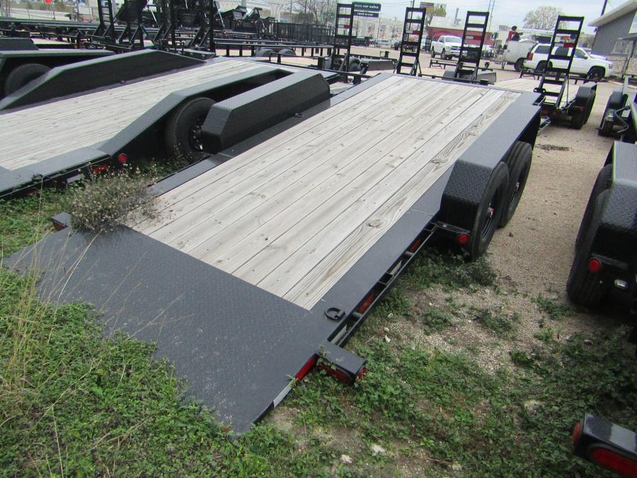 PJ TRAILERS TJ20 PJ 20X82, EB2, SM, TILT, 8K/OI L, 6/DR, BLACK Image 2