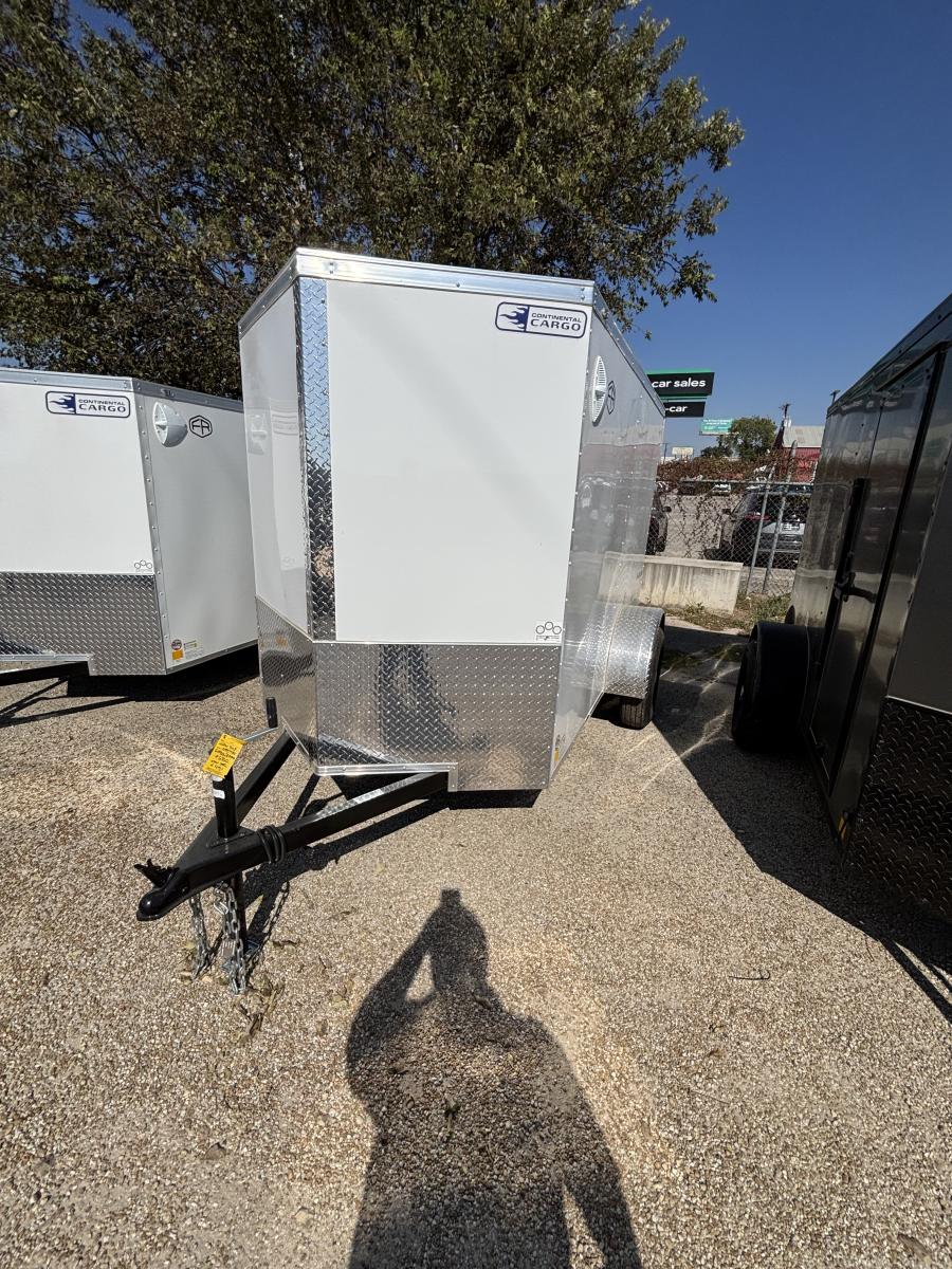 5X8 single axle enclosed cargo trailer by Continental Cargo Image 0