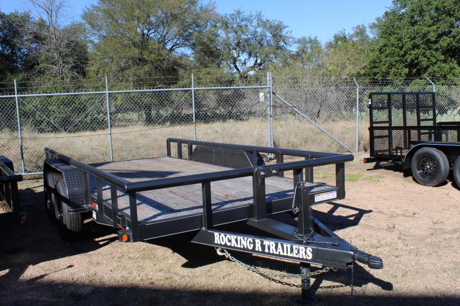 83″x14′ 12K GVWR tandem axle utility trailer by Rocking R Image 0