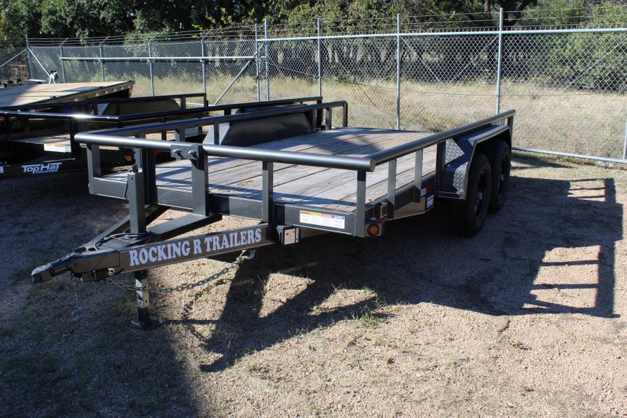 83″x14′ 12K GVWR tandem axle utility trailer by Rocking R Image 1