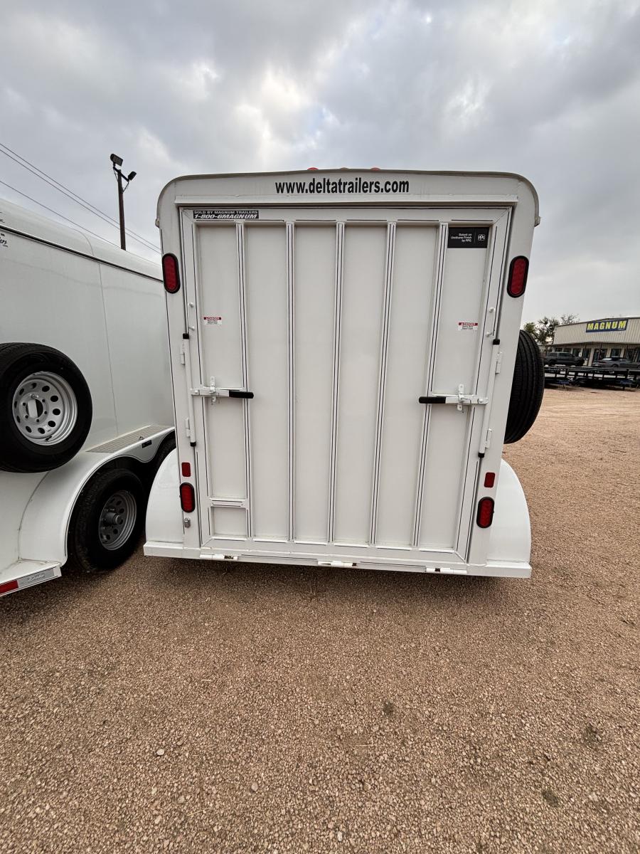 6'x12' tandem axle steel cargo enclosed by Delta Image 4