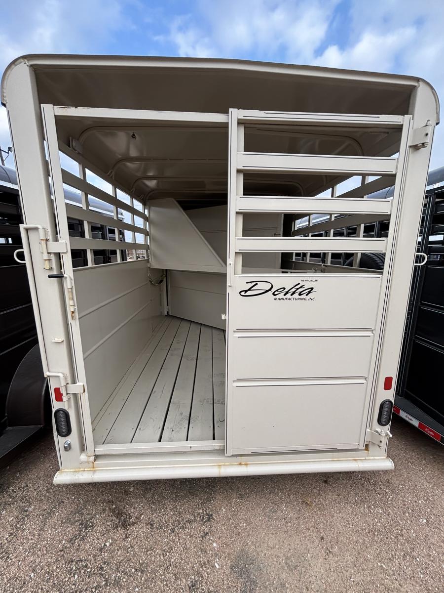 7x14x6’8″ 7K GVWR livestock trailer by Delta Image 0