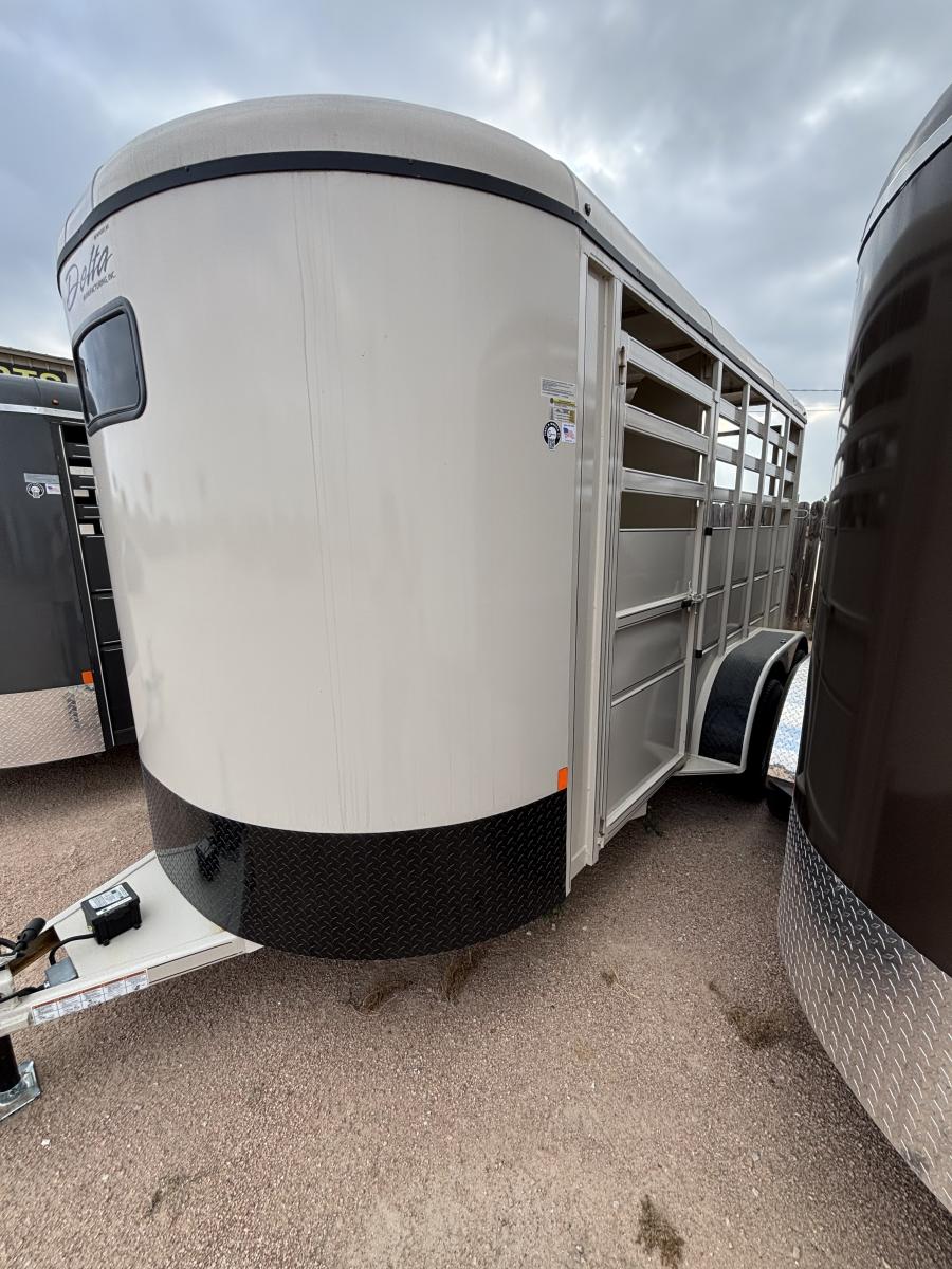 7x14x6’8″ 7K GVWR livestock trailer by Delta Image 2