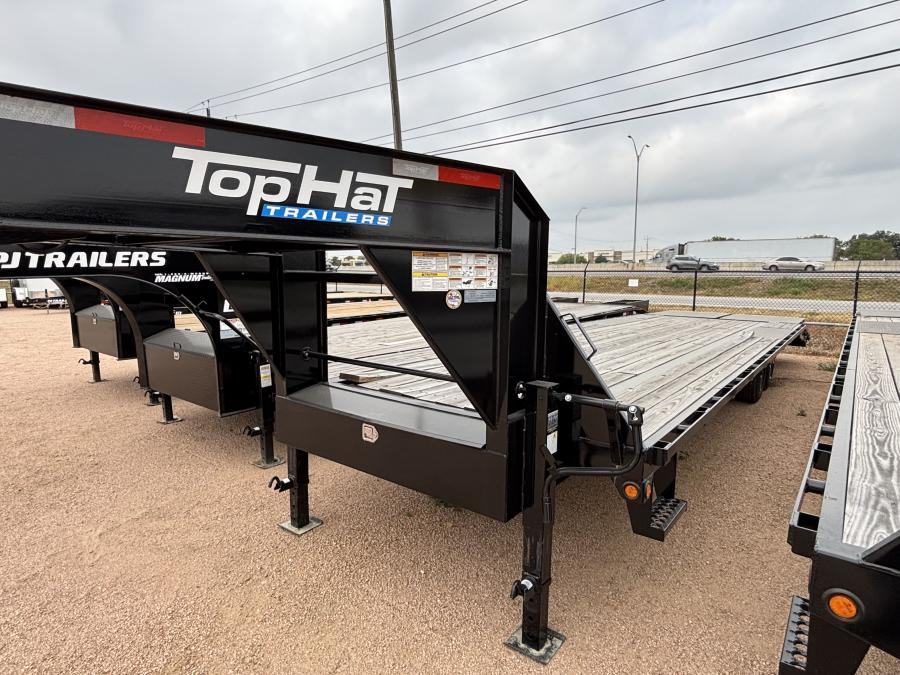 102″x25’+5′ 17.5K GVWR gooseneck trailer by Top Hat Image 0