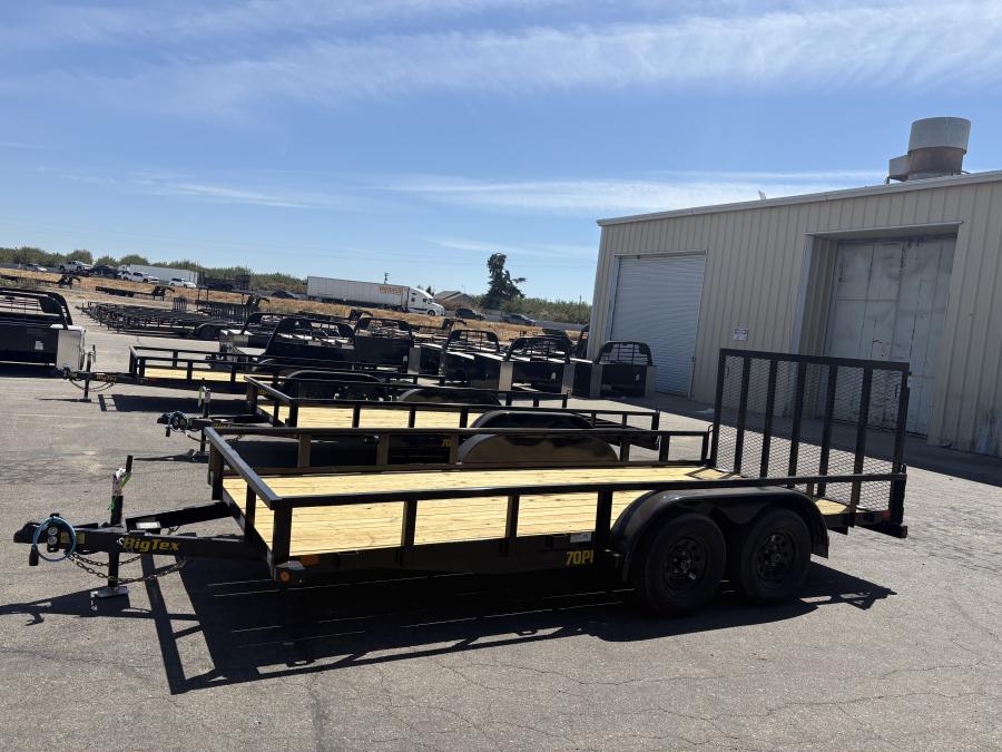 Big Tex 70PI 7K TAND SQ TU UTL 83"x16 BLK Image 0