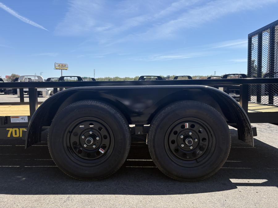 Big Tex 70PI 7K TAND SQ TU UTL 83"x16 BLK Image 2