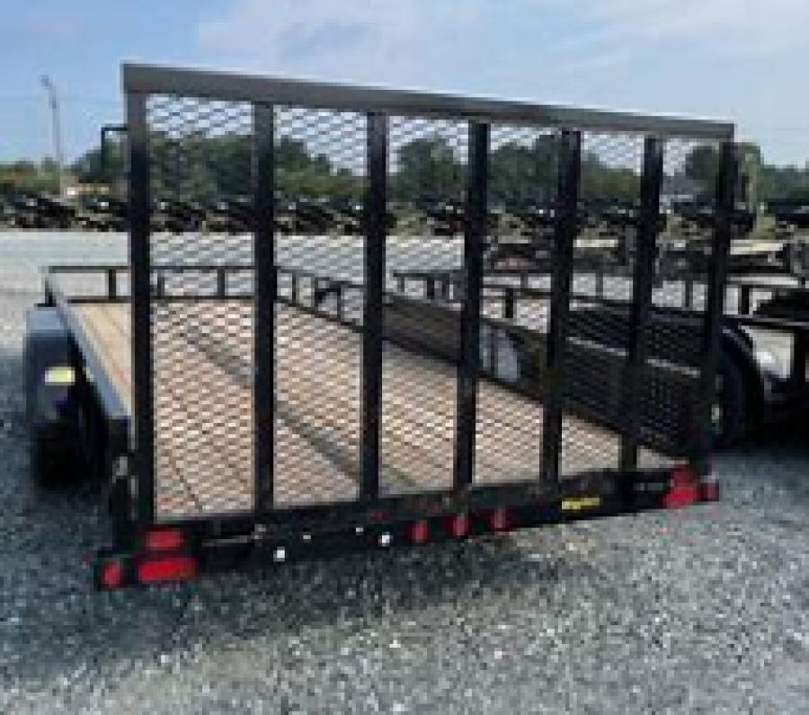 Big Tex 70PI 7K TAND SQ TU UTL 83"x18 2 BRAKES, BLK Image 0