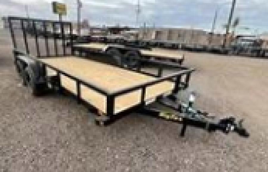 Big Tex 70PI 7K TAND SQ TU UTL 83"x18 2 BRAKES, BLK Image 2