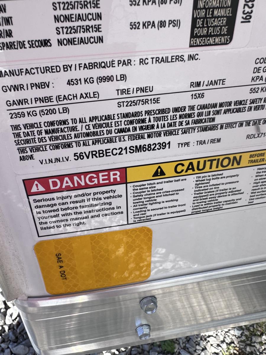 RDLX RDLX 7 x 14 TA FLAT TOP WEDGE ENCLOSED TRAILER BY RC Image 0