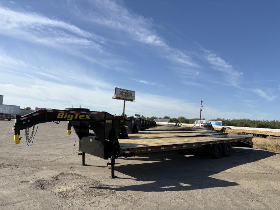 Big Tex 14GN, Gooseneck, 102" x 30', 15.9K, Dovetail, Mega Ramps Image 0