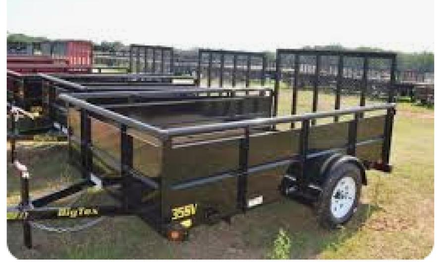 Big Tex 35SV, Single Axle Landscape, 77" x 10', 3K Image 3
