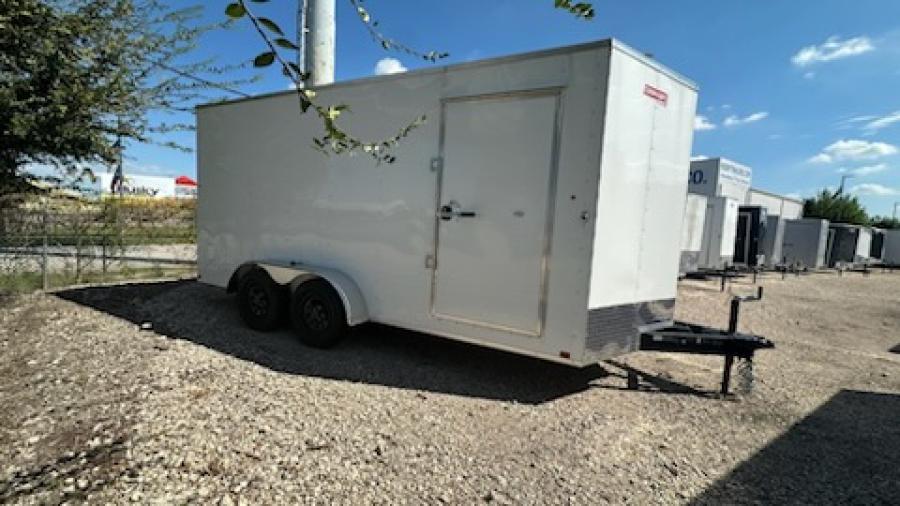 7X16 7X16 V NOSE ENCLOSED STD RAMP DOOR 7K BY CARRY ON Image 2