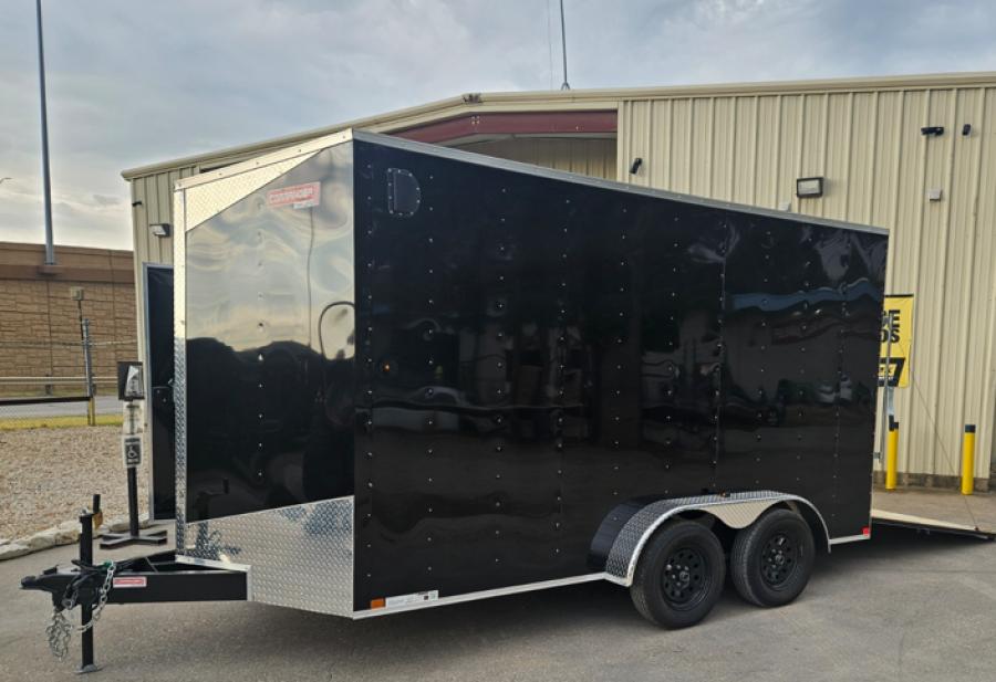 7X14 V NOSE ENCLOSED STD RAMP DOOR 7K BY CARRY ON Image 2