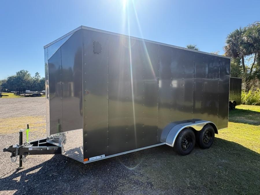 7X16 7X16 V NOSE ENCLOSED STD RAMP DOOR 7K BY CARRY ON Image 0