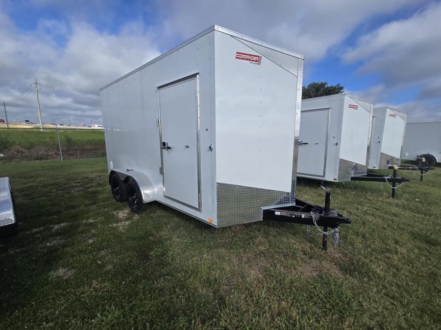 7X14 V NOSE ENCLOSED STD RAMP DOOR 7K BY CARRY ON image 1