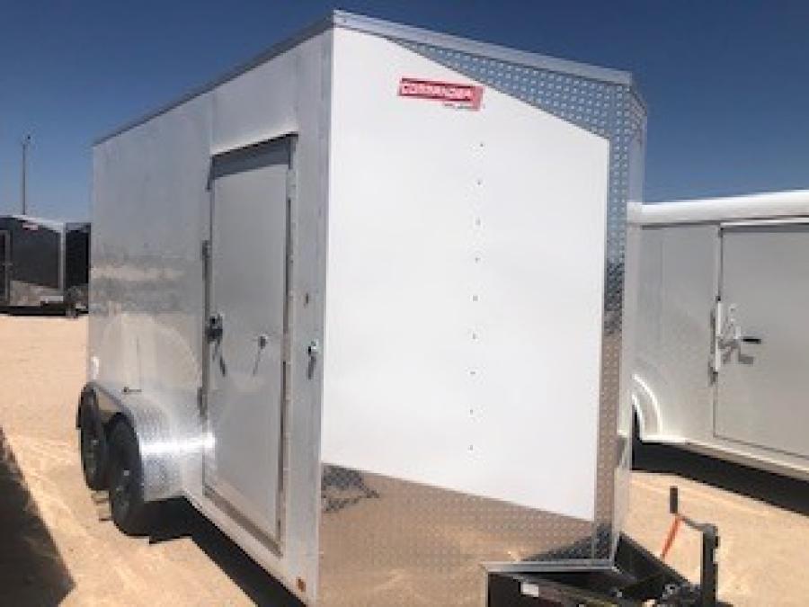 7X14 7X14 V NOSE ENCLOSED STD RAMP DOOR 7K BY CARRY ON Image 1