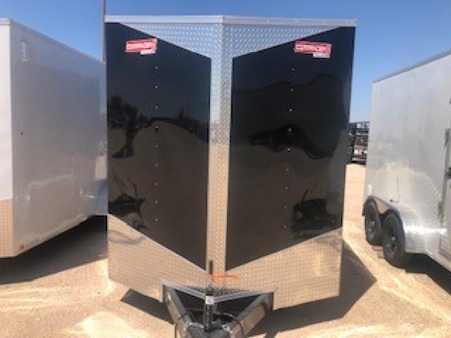 7X16 7X16 V NOSE ENCLOSED STD RAMP DOOR 7K BY CARRY ON Image 0