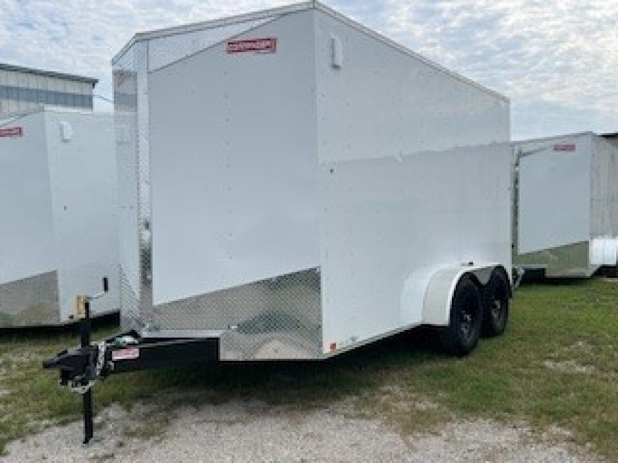 7X16 7X16 V NOSE ENCLOSED STD RAMP DOOR 7K BY CARRY ON Image 1