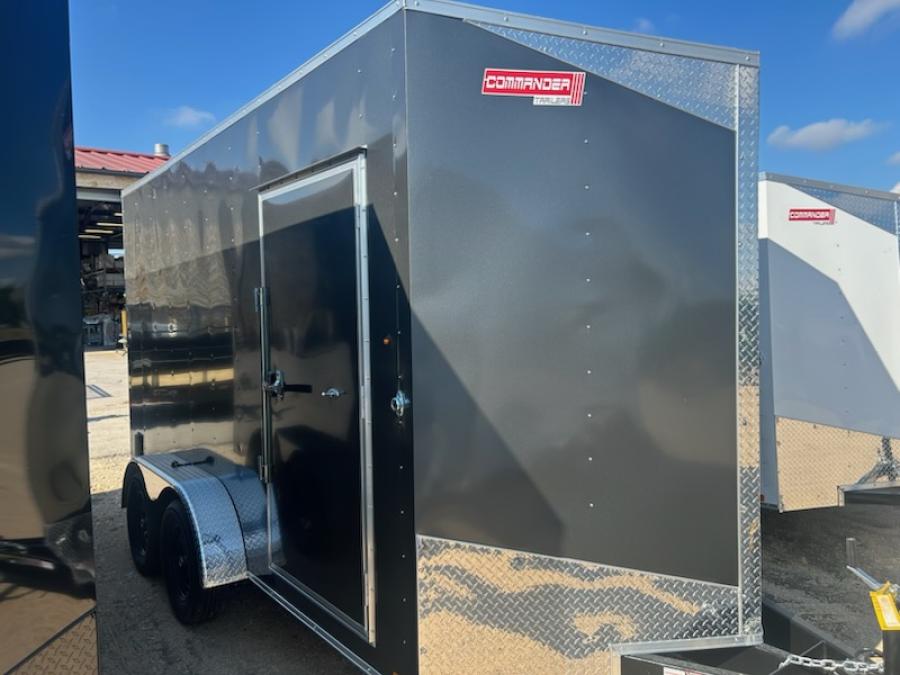 7X14 7X14 V NOSE ENCLOSED STD RAMP DOOR 7K BY CARRY ON Image 1