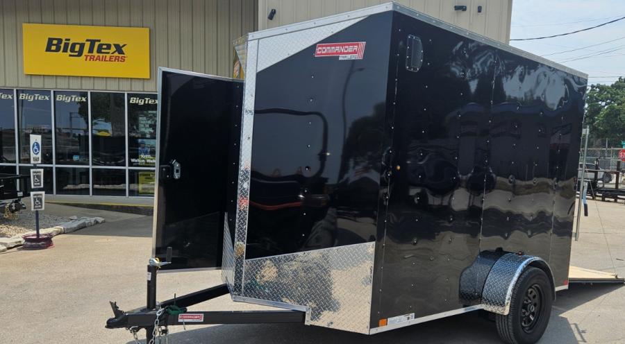 7X12 V NOSE ENCLOSED STD RAMP DOOR 7K BY CARRY ON Image 2