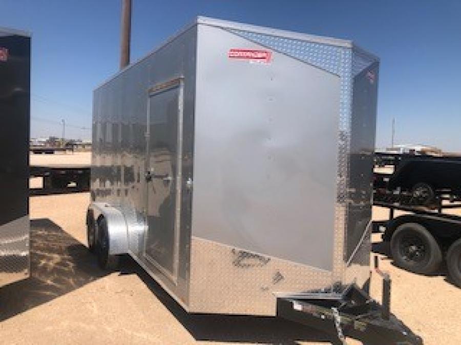 7X16 7X16 V NOSE ENCLOSED STD RAMP DOOR 7K BY CARRY ON Image 1