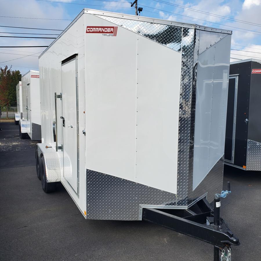 7X14 7X14 V NOSE ENCLOSED STD RAMP DOOR 7K BY CARRY ON Image 0